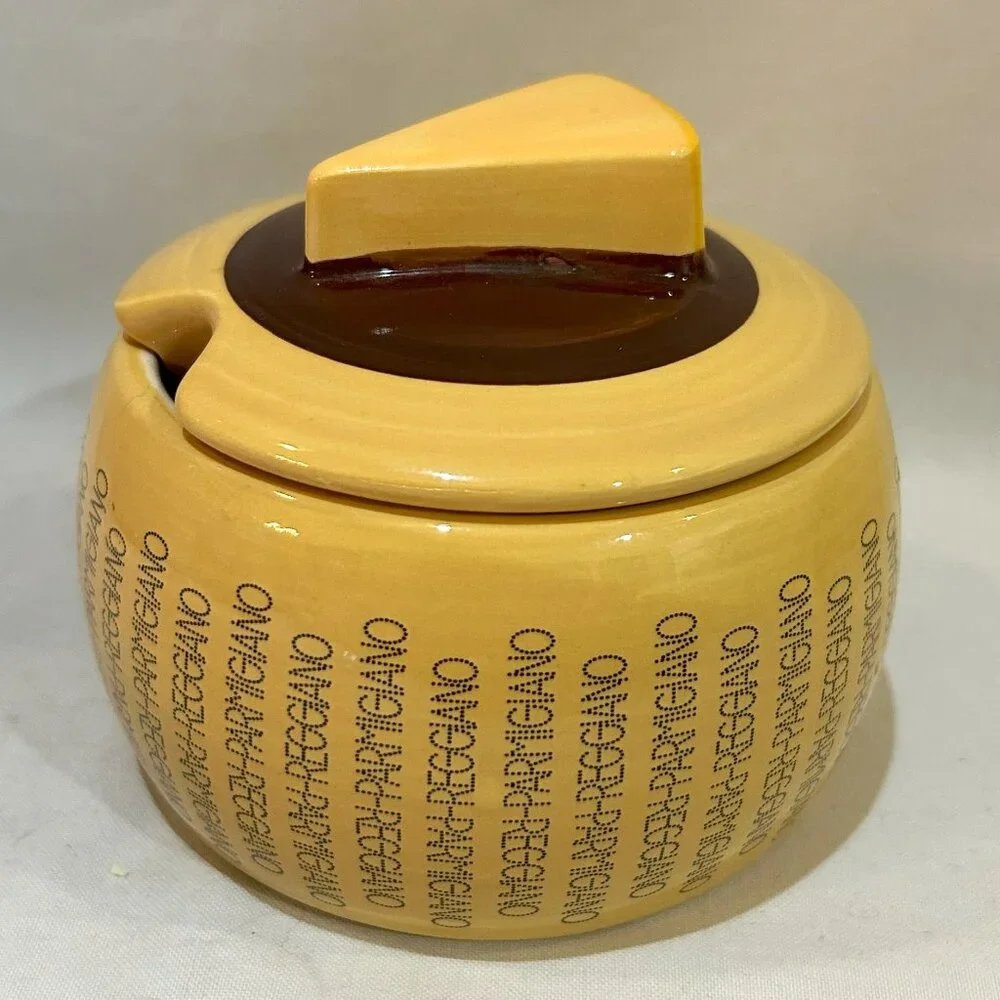 Parmigiano Reggiano Ceramic Cheese Container Italy